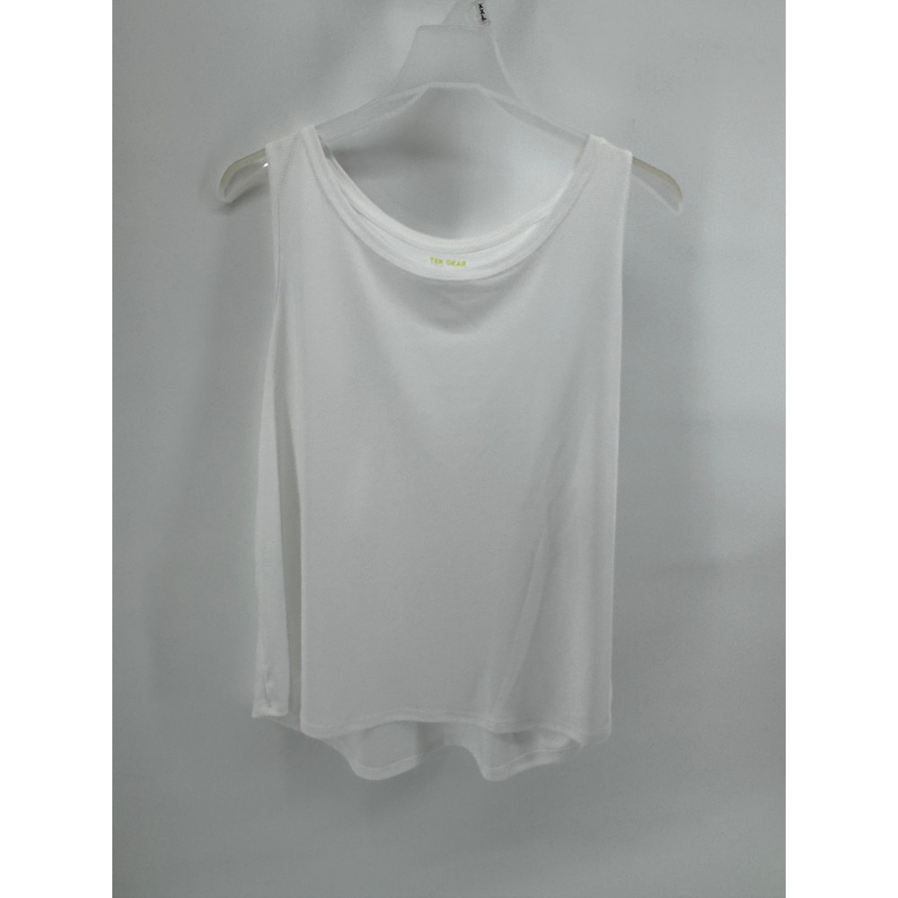 Tek Gear Workout Gear White Mesh Racerback Tank Top XXL New With Tags